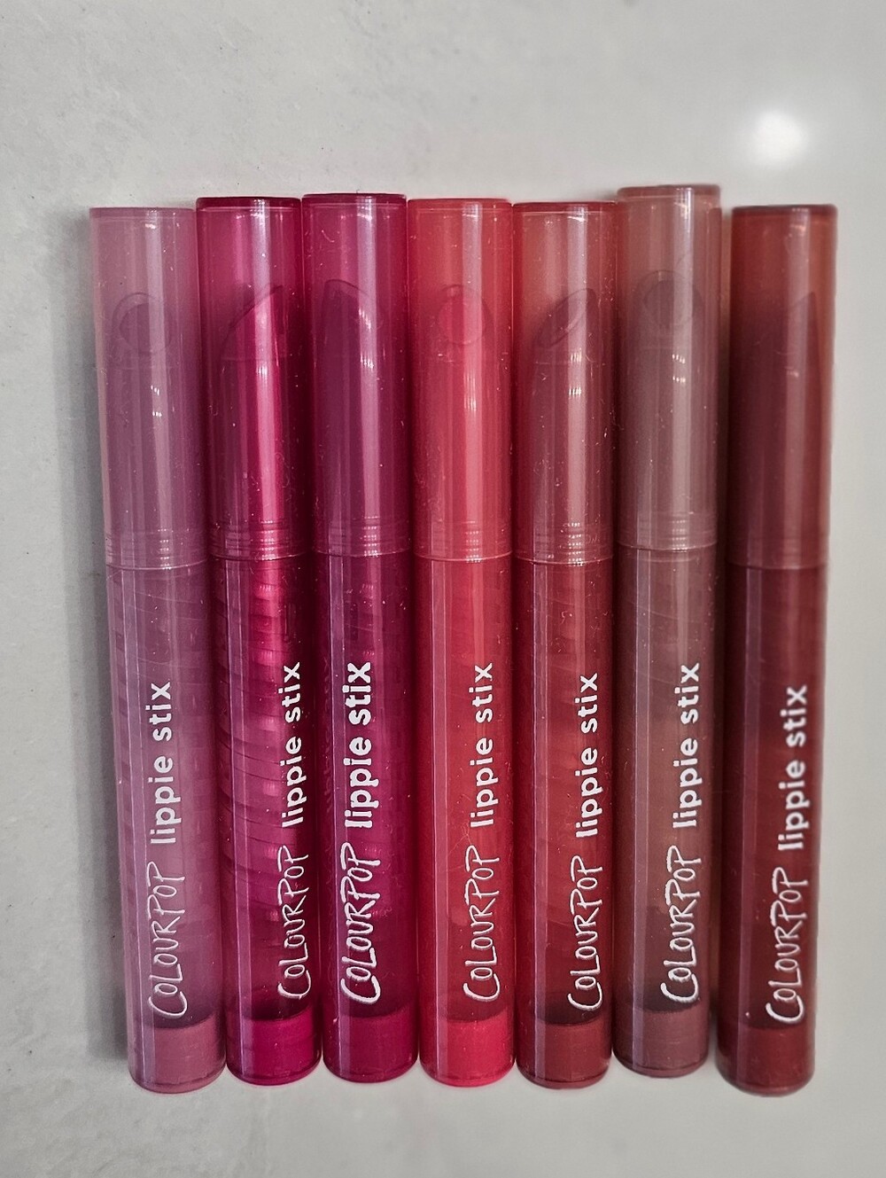 ColourPop Lippie Stix Set — Pink, Fuchsia, Coral, Mauve, Brown